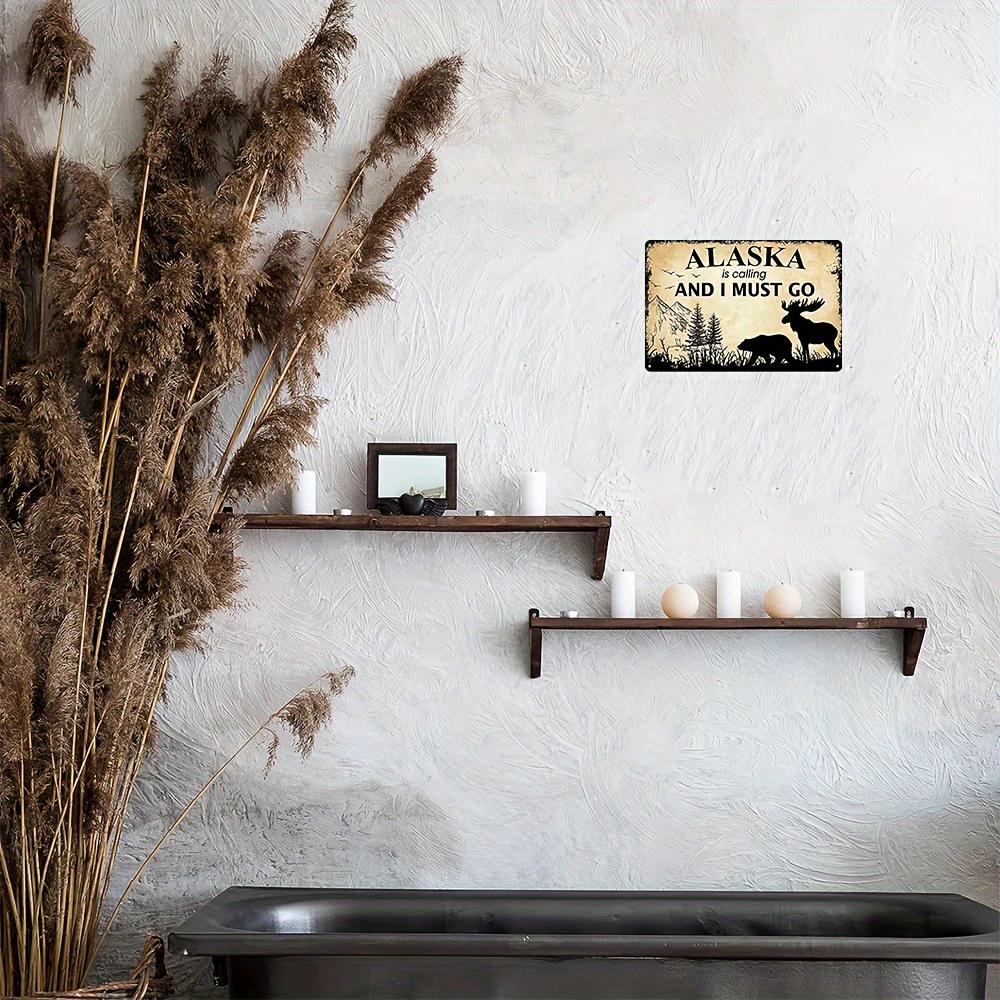 【20*30cm/8*12inch】One piece of iron plate painting UV printing decorative painting, size is 7.87*11.81inch, suitable for indoor and outdoor wall decoration