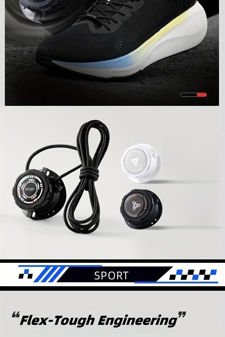 BIGWIG 1 Pair Third-Gen No-Tie Shoelaces Lock - Quick-Adjust Rotating Locking Mechanism, Lightweight ABS Anti-Slip Design, Fit for Hiking, Gym, Sports Shoes - Secure Closure for Men & Women