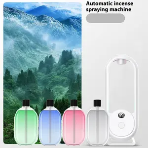 Charging Smart Diffuser + 4pcs 50ML（jasmine+Only You+gardenia+HILTON） Essential Oils, Automatic Scent Spray, Hotel Mist, Bathroom Deodorizer, Home Perfume, Air Freshener