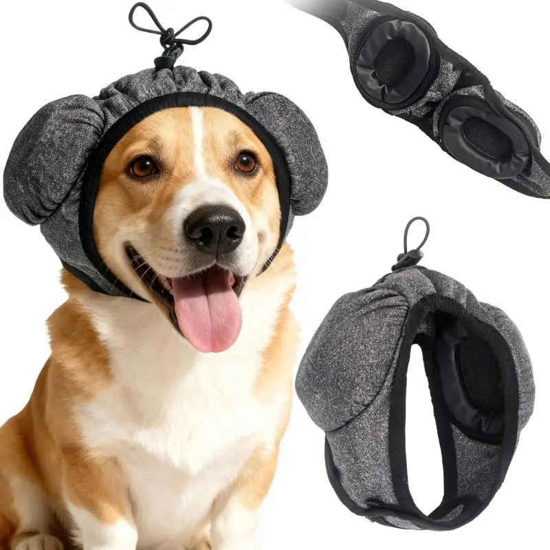 Dog Ear Muffs for Noise Protection - Non-Flip Design, Soft and Comfortable, Suitable for All Dog Breeds, Ideal for Grooming, Ear Protection