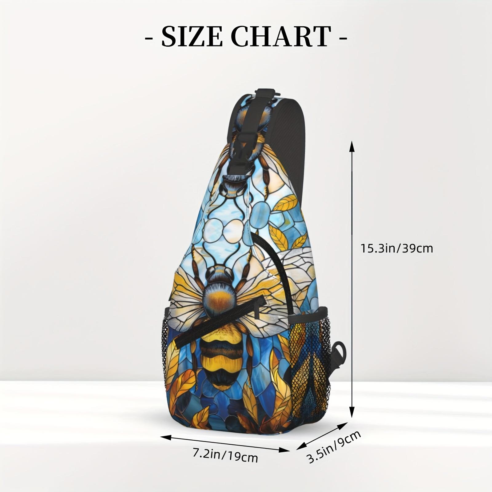 Crossbody Chest  Hiking  Bee With Wing Shoulder  Folding Large Capacity Fashion Durable Can Be Used For Shopping, Work, Leisure Travel Beach  Fishing  Travel Accessories Must Have  For School Back Christmas Gifts bag backpack