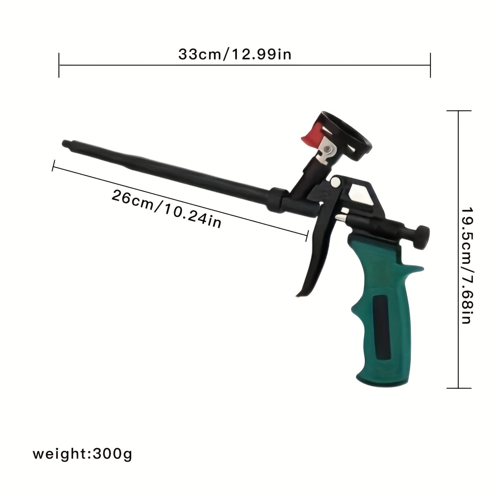 1pc Professional Foam Bottle Sealant Gun - All-Golden Metal, Easy-Clean Design with Glue Release Switch, Smooth Foam Dispensing for AC Units, Doors, Windows - No Need to Wash, No Cleaning Out Glue Stability