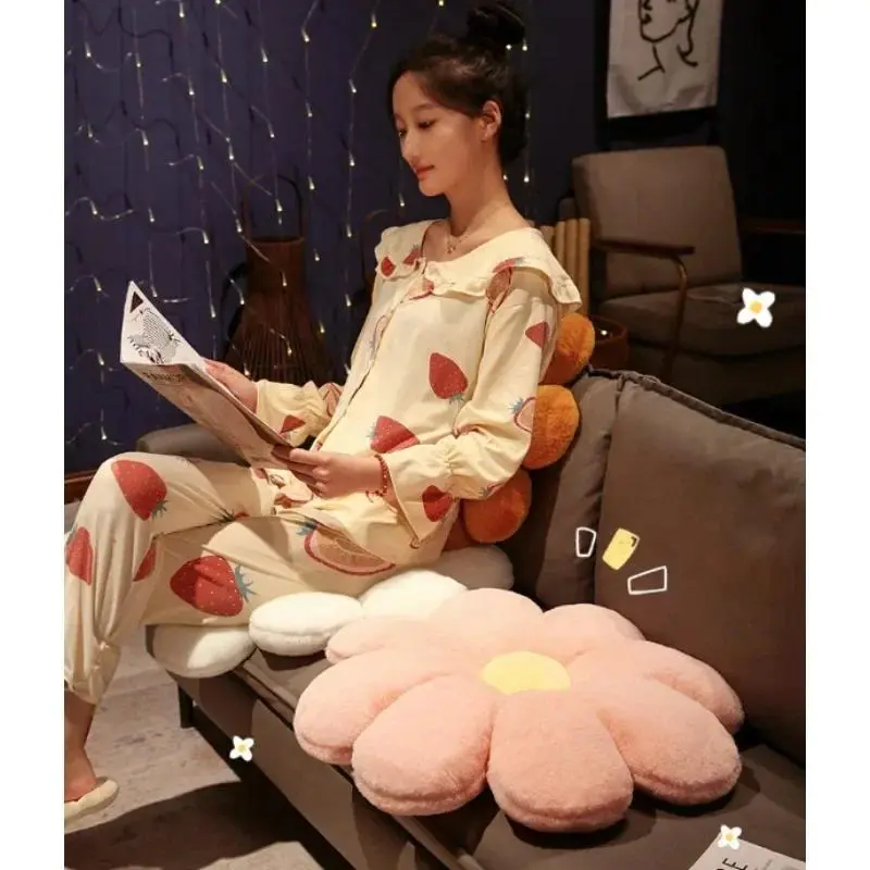 50cm Daisy Flower Shape Seat Cushion Soft Butt Cushion Tatami Office Relaxation Home Decoration Comfort Seat Cushion