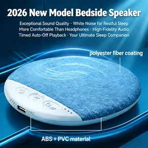 Under-the-pillow Sleep Speaker 2026 Ultra-thin New Model, Made Of ABS + PVC Material And Polyester Fiber Coating, Stereo Bass Bone-conduction Wireless Sleep Aid Device, Portable Sleep Sound Speaker, Automatically Turns Off During Deep Sleep