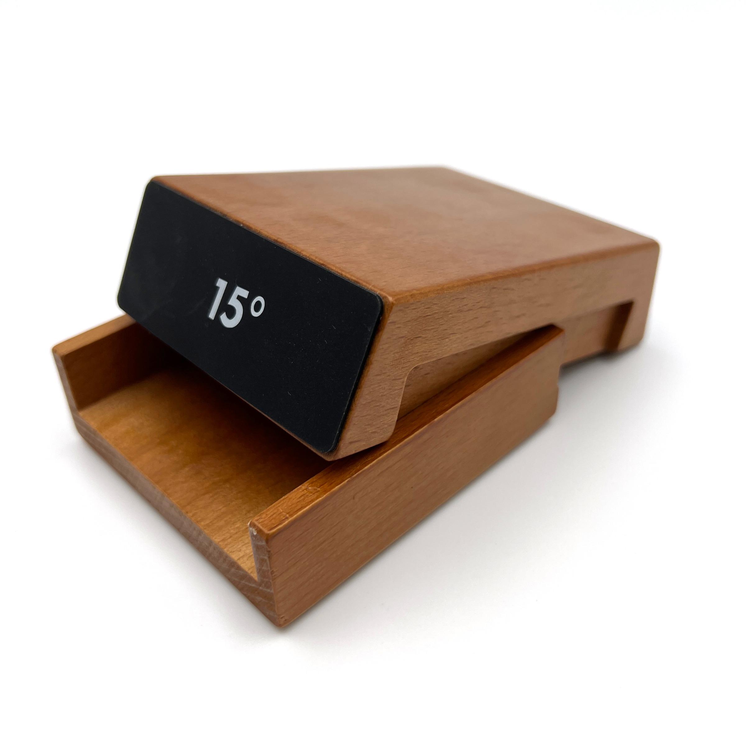 Wooden Base Knife Sharpener, 1 Set Double Layer Base Knife Sharpener with Roller, Kitchen Knife Sharpening Tool, Kitchen Accessories