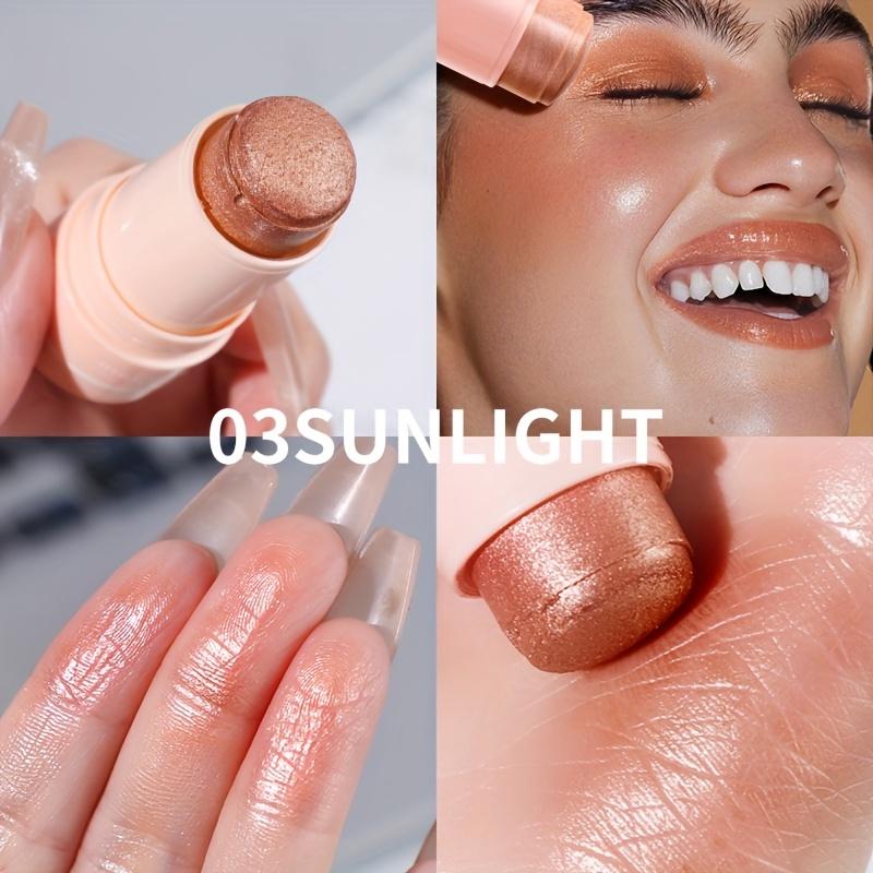 Jelly Highlighter Stick Waterproof and Sweatproof Long-lasting Brightening Party Holiday Gift