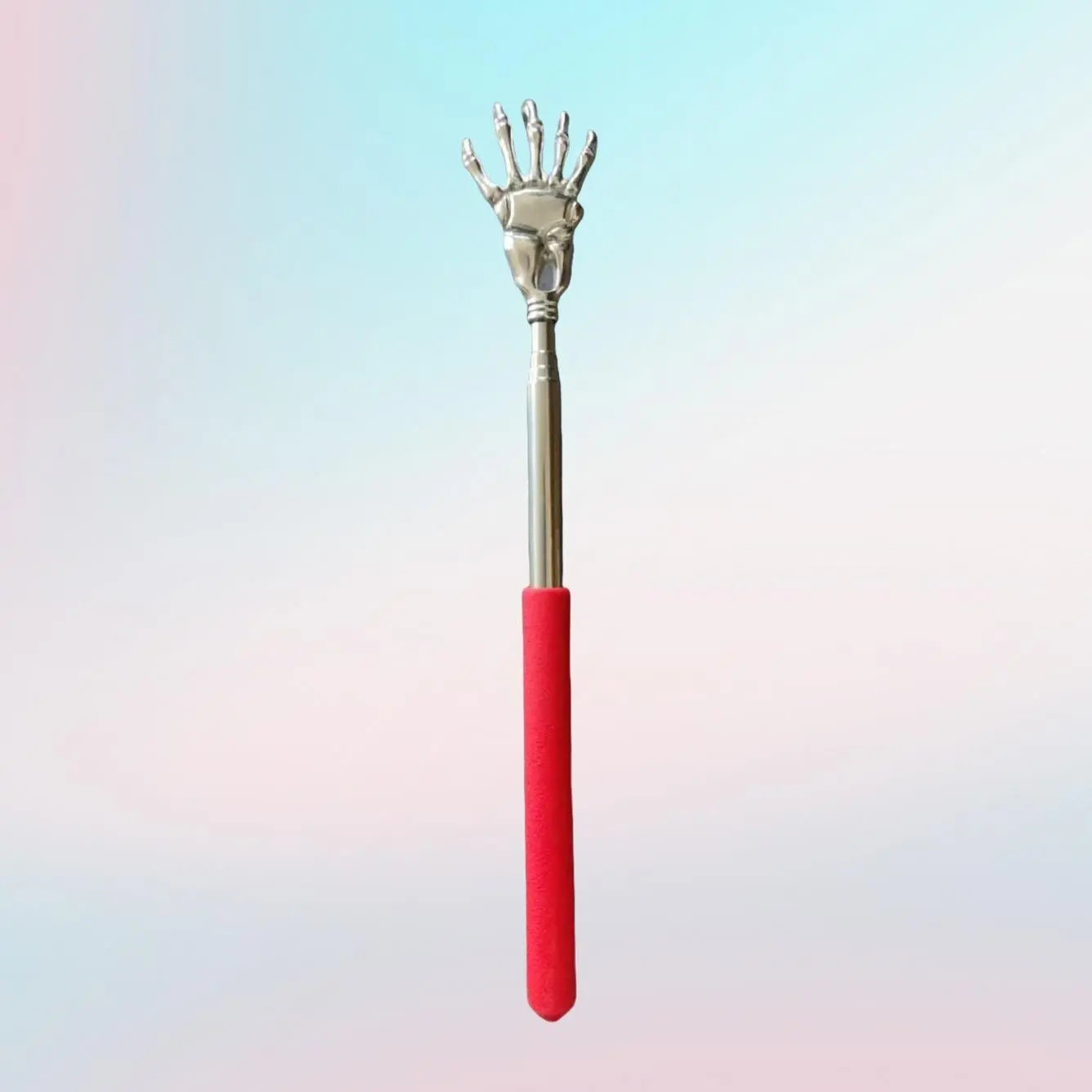 Ghost Hand Stainless Steel Telescopic Back Scratcher, Portable Massage Itch Reliever, Extendable Back Massage Tool, Travel Home Body Care