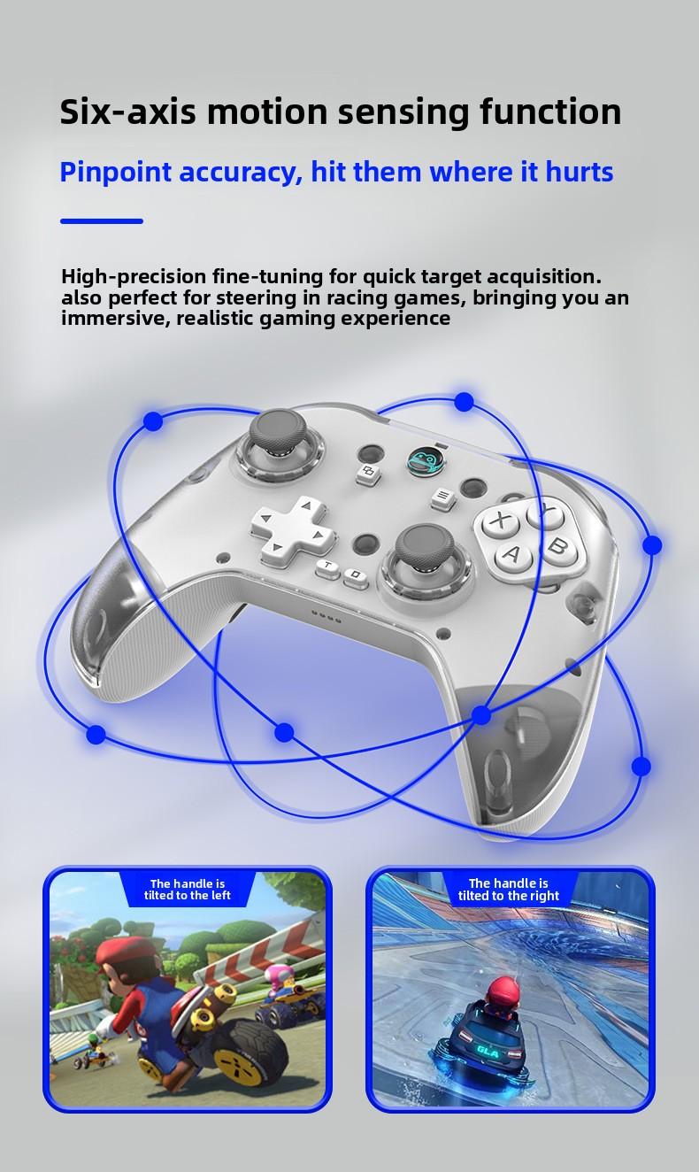 Wireless Bluetooth Handle Charging Base Magnetic Steam Gamepad Hall Rocker Android/iOS/PC PS5 Controller with Touchpad PS4 Turbo Set play vital accessories retro game console stick lever back thumbsticks grip dual vibration double Xbox function axis gyro