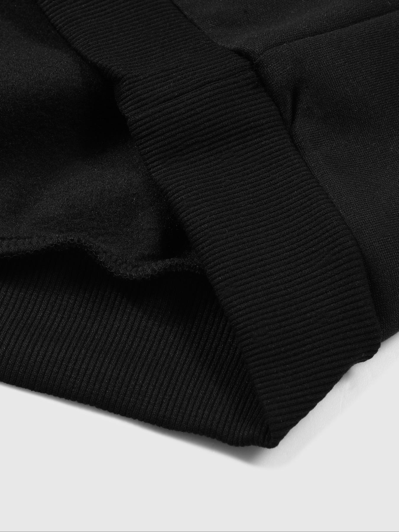 Men's Hooded Sweatshirt, Spider Web Pattern, Letter Print, Colorful Stars, Street Punk Style, Casual Fitted, Fall & Winter, Graphic Hoodie