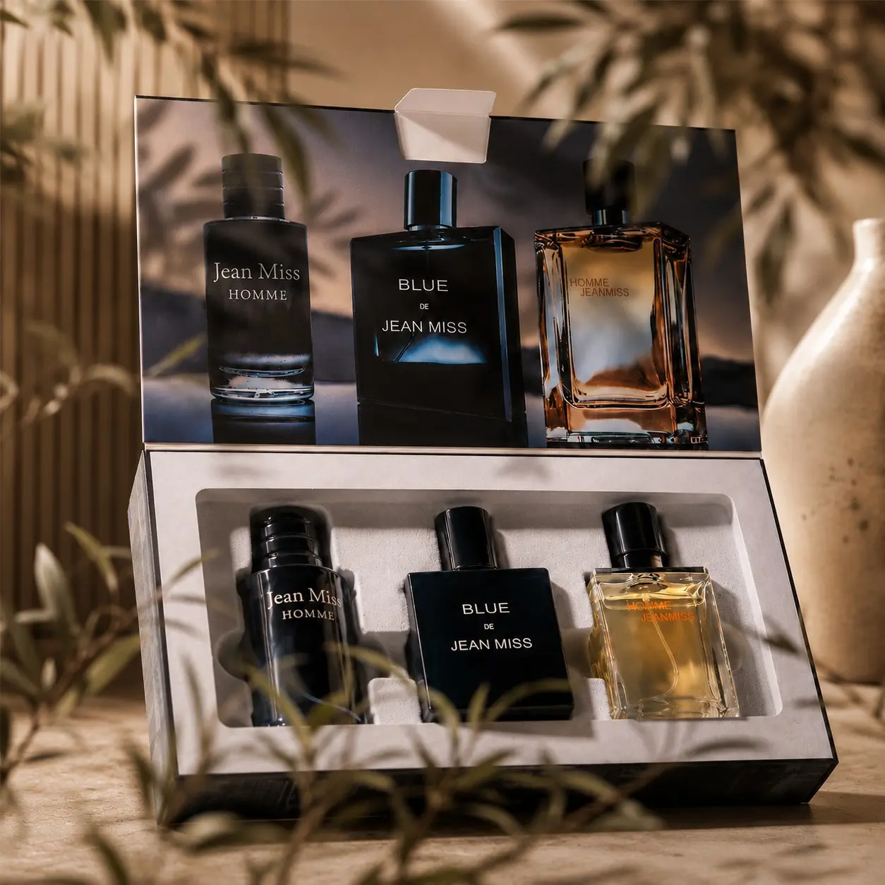 Men's Perfume Set, Eau De Toilette Trio, Floral & Spicy Scent, Aquatic Notes, Daily Use, Perfect for Dates & Parties, Gift for Friends