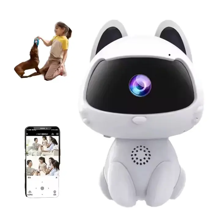 1080P Mini Indoor Security Camera - Automatic Night Vision Switching, Cloud Data Storage for Pets, Babies