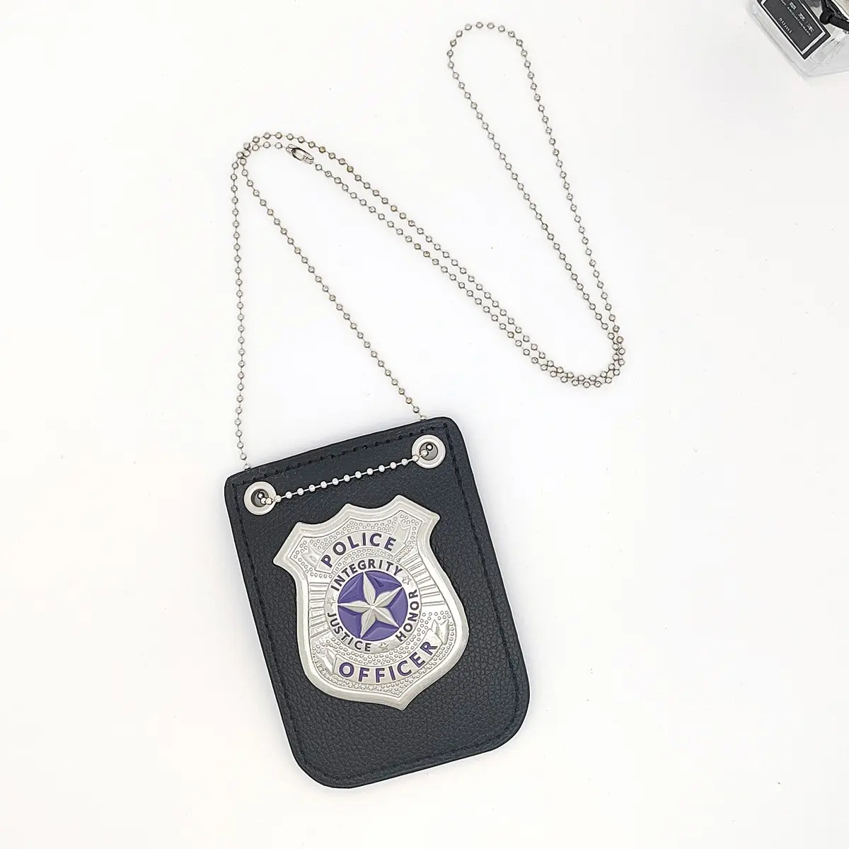 1pcs Festival Toy Police Badge Accessory, Police Role Play Pin, PU Metal Sheriff Badge, Cosplay Costume Jewelry, Lapel Pin, Brooch Pin
