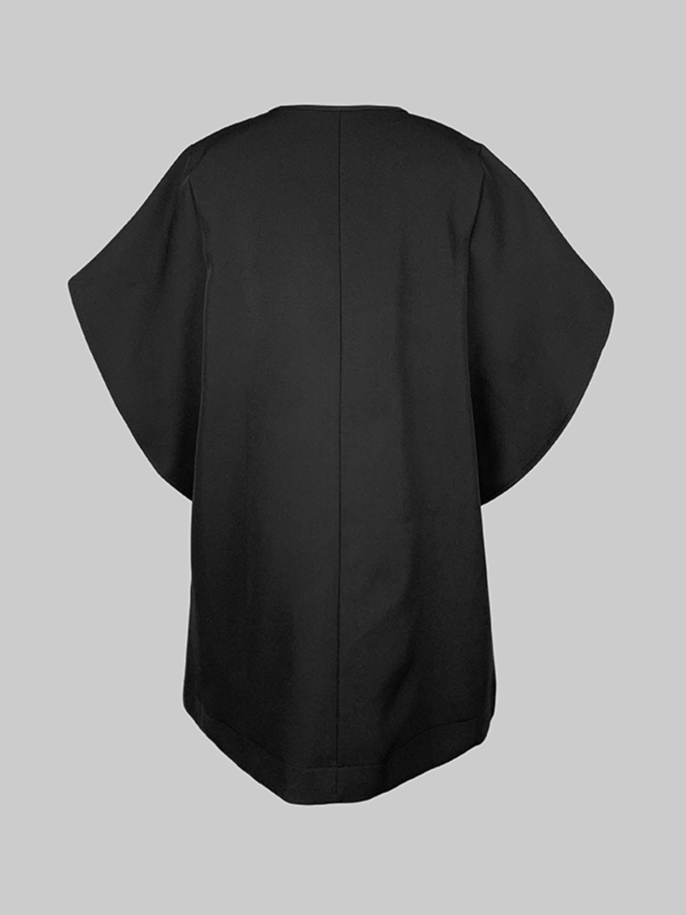 Women's Plain Dress, Casual Batwing Sleeve Dress for Summer, Fashion Chic Elegant Fit Women's Dress for Daily Wear, Womenswear, Dresses for Women, Lady Minimalist Formal Elegant Dress