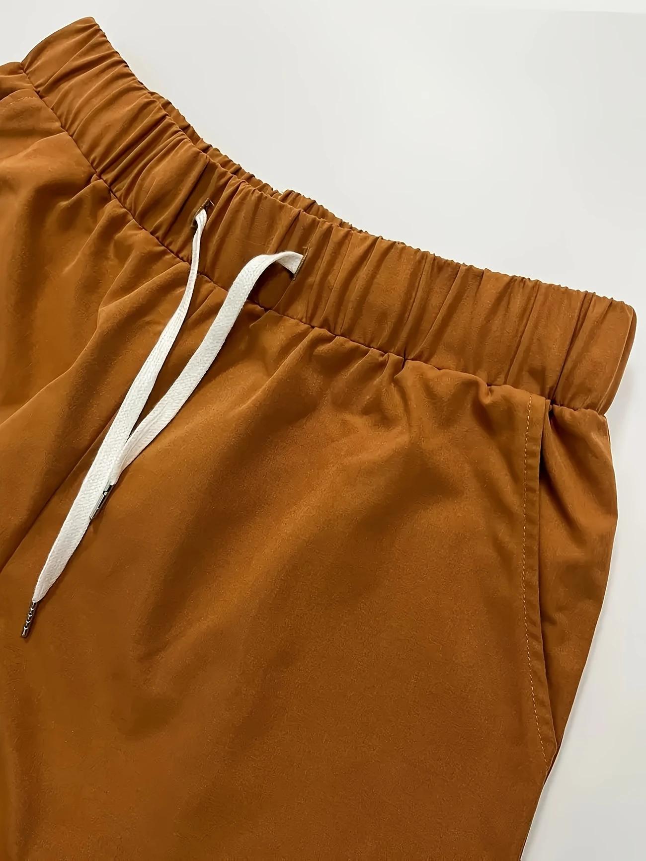 Fashionable and comfortable men's beach vacation printed short sleeved pants set; festival gift