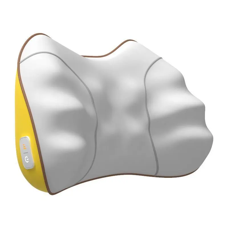 Multifunctional Massage Pillow, Lightweight Compact Hand Simulation Massager for Neck, Head, Waist, Back, Lumbar, Cervical Relaxation for Daily Fitness & Outdoor Ab Training Use, Relaxing, Home/Car/Office, Neck & Back