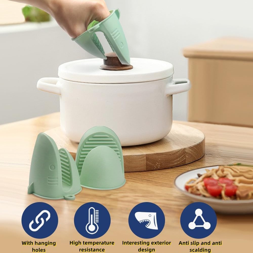 Oven Mitts,Mini Oven Gloves Silicone Heat Resistant Cooking Pinch Mitts Potholder for Air Fryer Kitchen Cooking & Baking