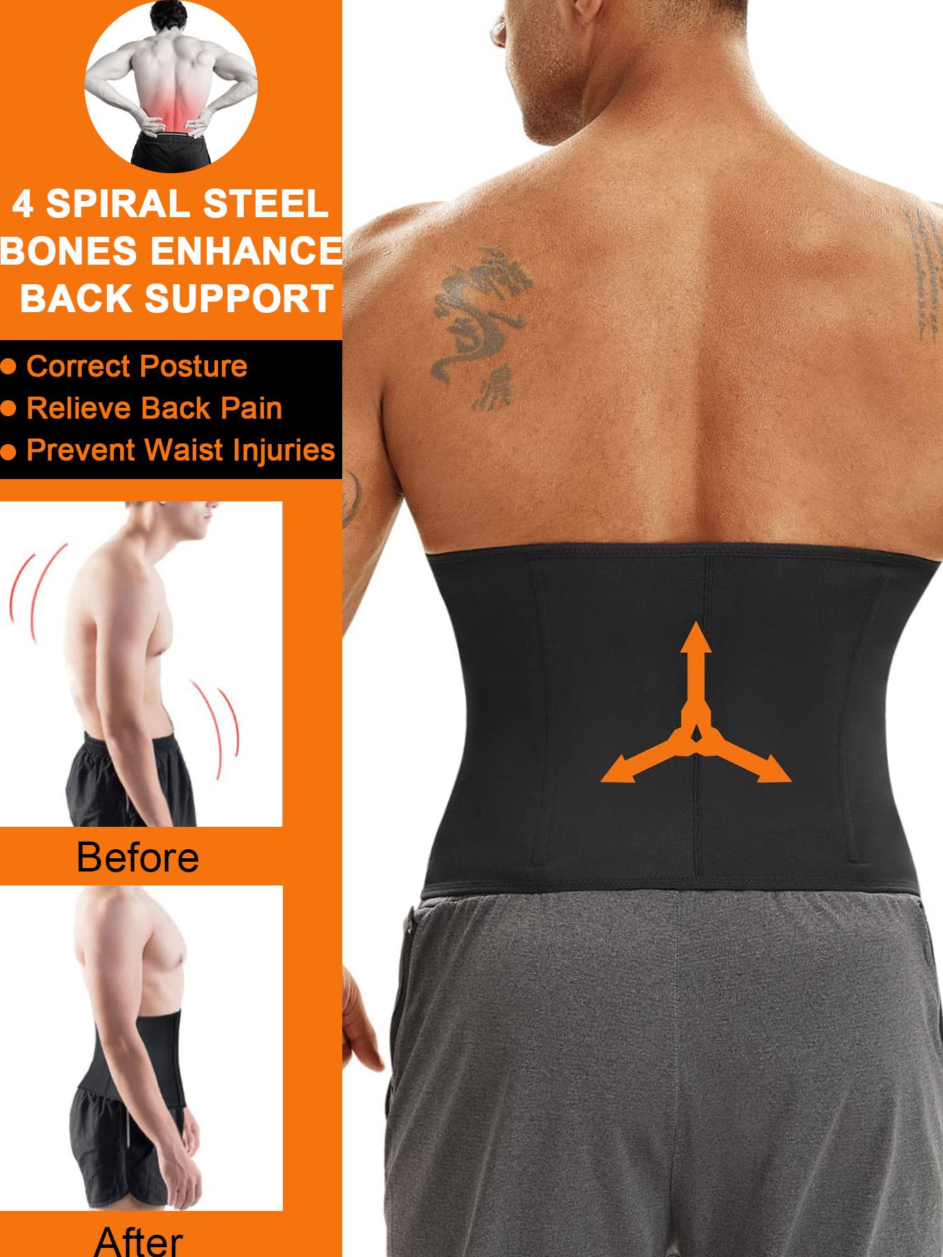 Men's Solid Zipper Waist Trainer, Waist Trimmer Cincher, Breathable Comfortable Tummy Control Shaper, Shapewear, Waist Cincher for Men, Shaper for Daily Wear