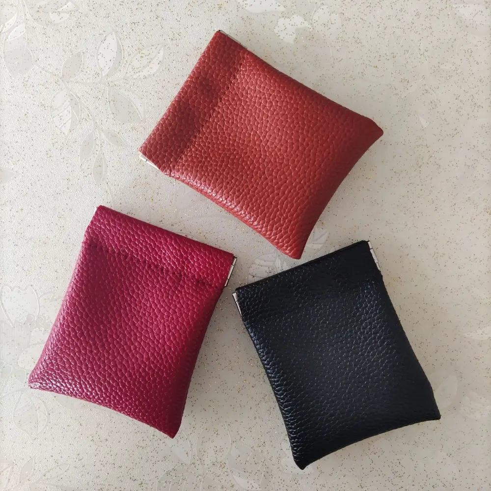 Men's Mini 2-in-1 Pouch, Plain Polyester & PVC Wallet with Compartments, Pop-up Snap Coin, Card & Earbuds Organizer, Coin & Card Wallet, Everyday Carry, With Compartment(S), Portable