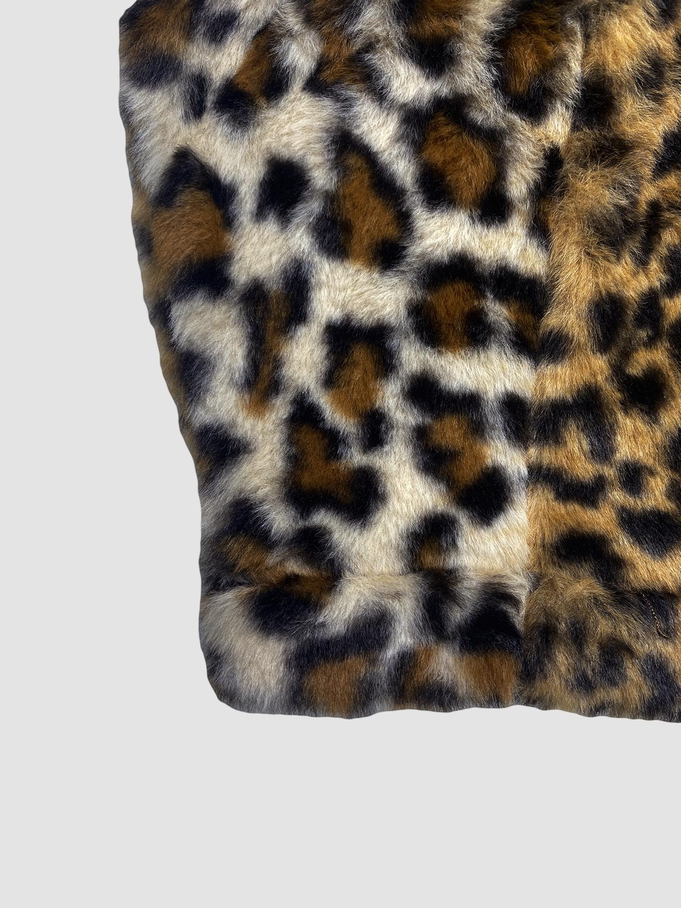 Women's Leopard Print Vest Jacket, Fashionable Layering Essential, Autumn Winter Versatile Piece, Casual & Formal Wear