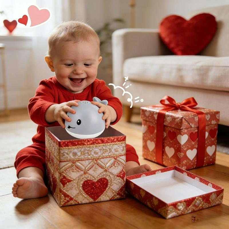 Light-Up Whale Bath Toy Sprinkler | Bathtub Fountain Pool Toy for Toddlers 1-3 Years Old