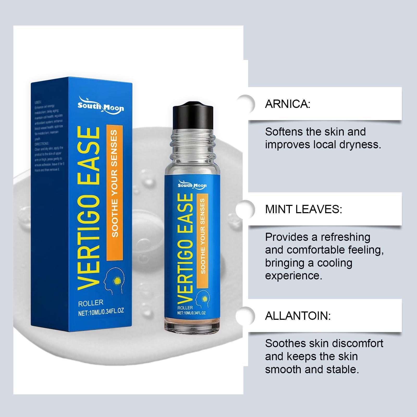 Travel-Friendly Vertigo Ease Roll-On | Essential Oil to Soothe & Support Balance On-the-Go