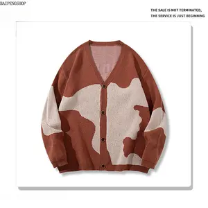 Unisex All-Over Print Graphic Hip Hop Knitwear Pullover - Drippy Jacquard, Drop Shoulder, Round Neck Longsleeves, Stretch Regular Fit Casual Fashion Jumper, Ideal for Streetwear & Daily Wear