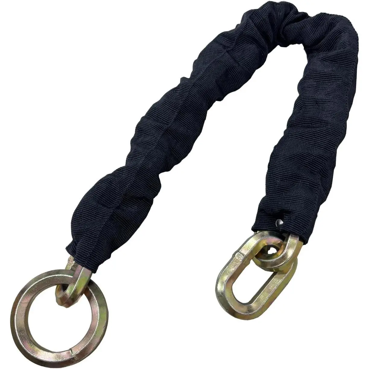 Heavy-Duty Cut-Proof Security Chain with Anti-Theft Lock, 2.6ft x 1/2" Hardened Steel for Motorcycle Use, Trailers, Gates (0.8m*12mm), Chain Link, Short Length