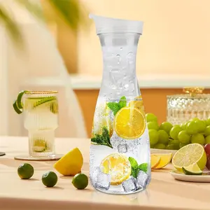 Cold Juice Dispenser Bottle, Square, Cylindrical, Conical Juice Container, Suitable for Water, Iced Tea, Juices, Beverages, Milk, Cold Brew, Mimosa