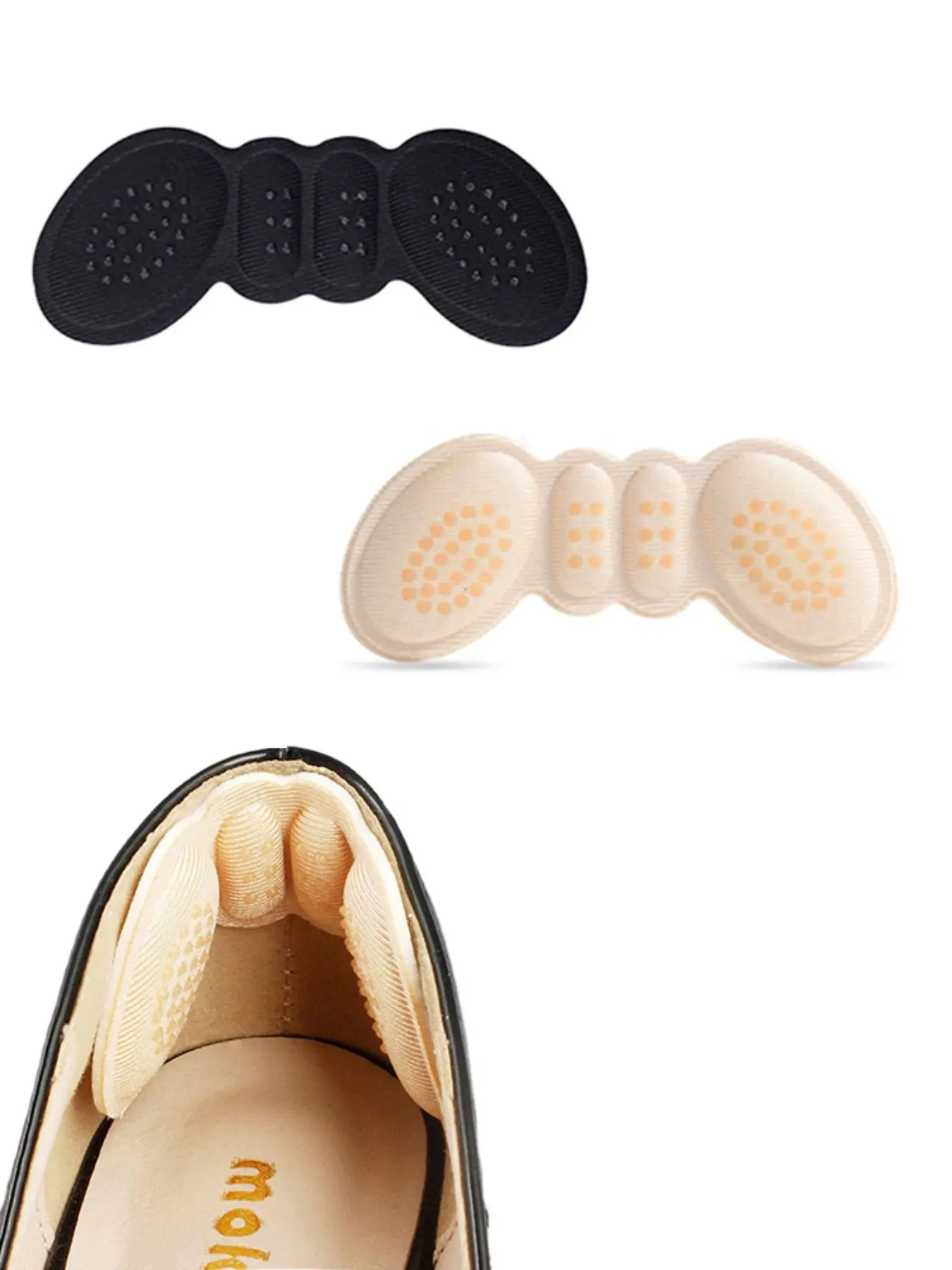 Comfortable Sponge Heel Pads, High Heel Shoe Heel Protector, Anti-Slip Anti-Friction Heel Stickers, Adjustable Shoe Size Adhesive