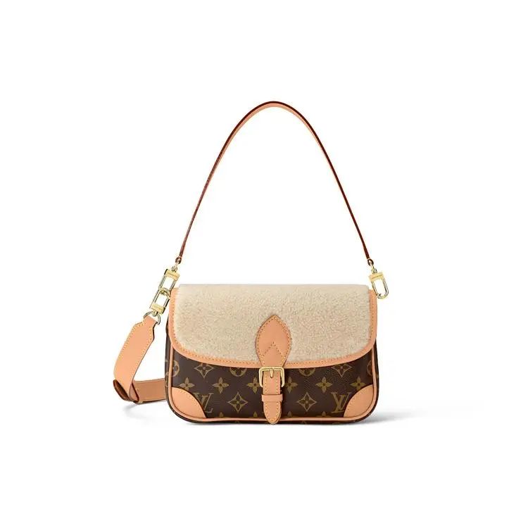 Louis Vuitton Diane Bag for Women – Monogram Canvas and Wool Leather Crossbody Bag in Brown