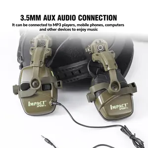 1 Pair Tactical Shooting Earmuffs, Foldable Passive Noise Canceling Ear Protection, NRR 21dB Noise Reduction Soft Faux Leather Cushion Adjustable Ear Muffs for Shooters Hunting Construction Woodworking Lawn Mowing Workers Eardefenders