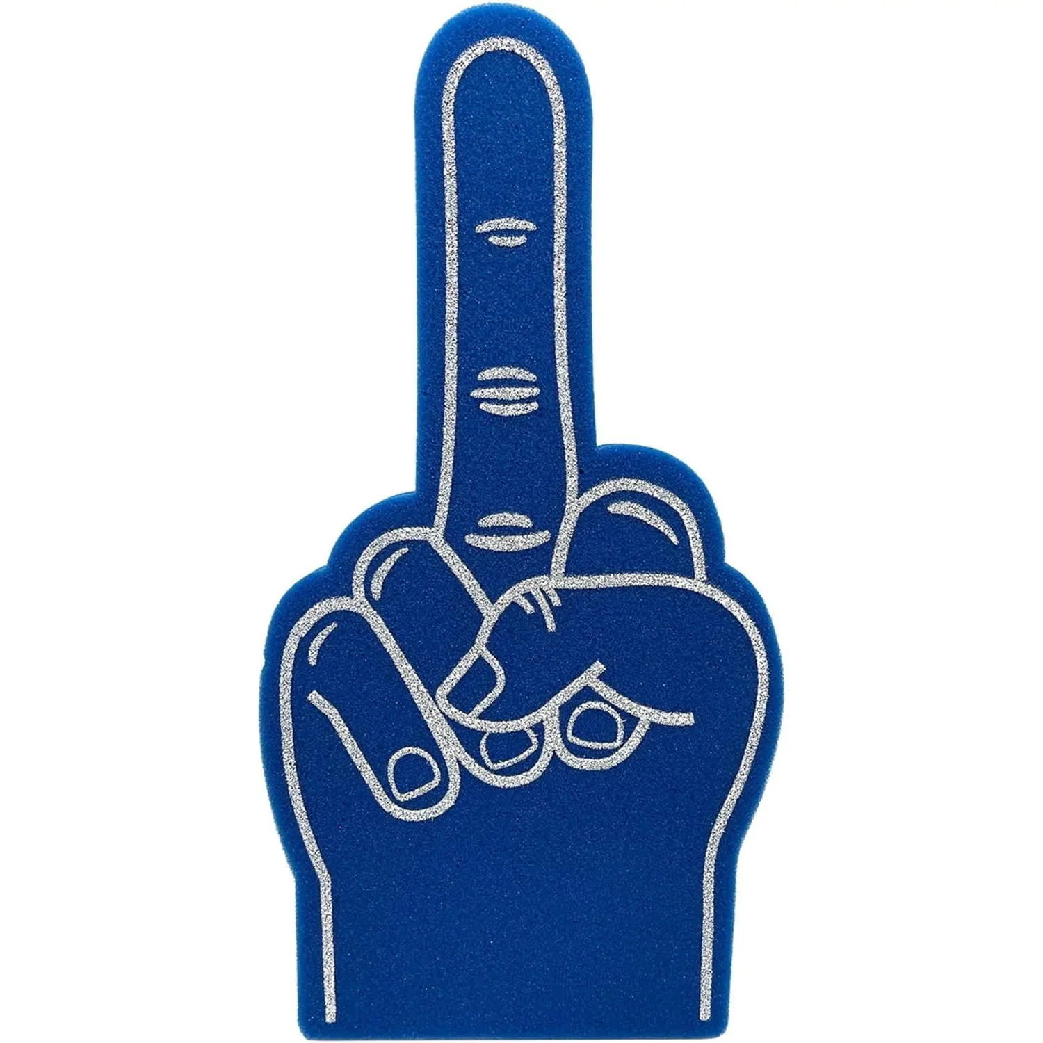 Giant  Finger 17 Inch- Protest  Hand Middle Finger for  Occasions - Cheerleading for  Exciting  Colors use as Celebration Pom Poms for Athletics Local  Events  (Red)