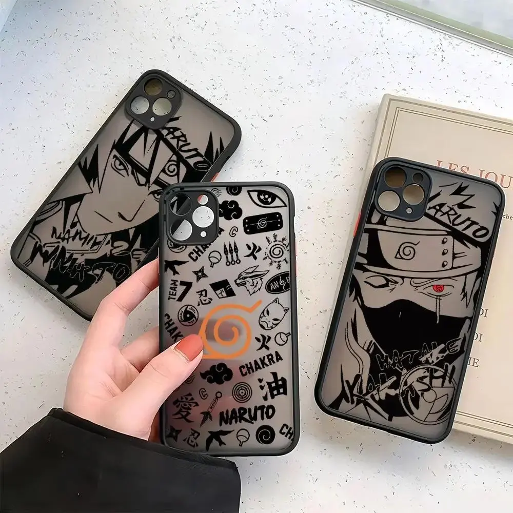 Anime Hatake Kakashi N-aruto Phone Case For iPhone 17 16 15 14 13 12 11 Pro Max  Plus Matte Transparent Cover