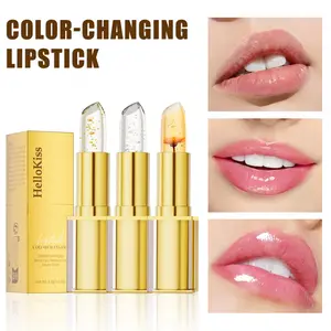 Hellokiss Gold Foil Color-Changing Lipstick, Magic Color-Changing pH Balm! 24K Gold Flakes Transform to Your Perfect Shade, The Ultimate Hydrating Glossy Stain #colorchangelipstick #hellokiss