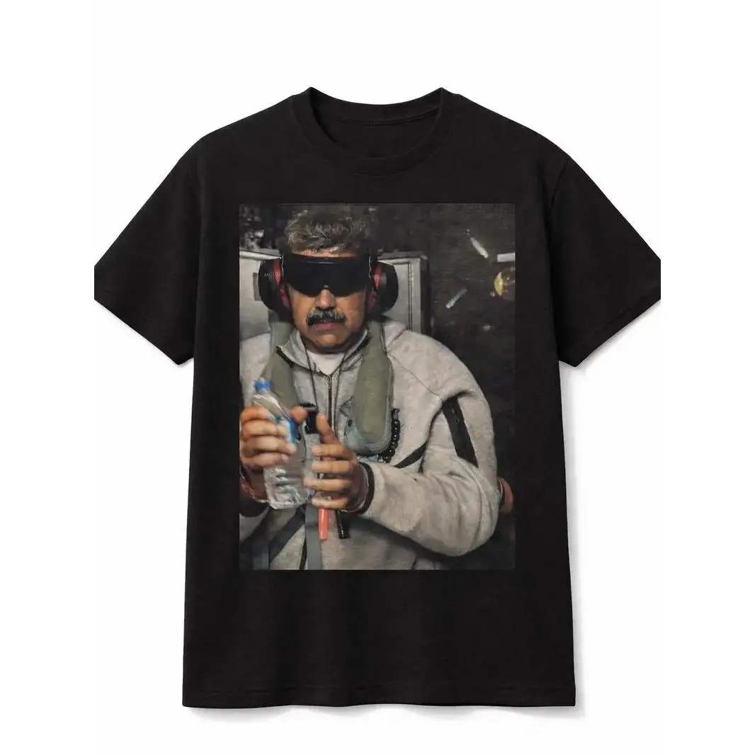 Men's Maduro Preso Black Cotton Short-Sleeve T-Shirt, Relaxed Fit, Iconic Image, Bold Design