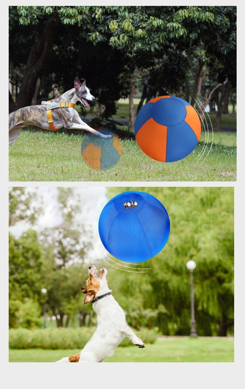 Upgraded Solid Color Polyester Herding Ball Durable Inflatable Training Play Ball for Sheep Horse Dog Farm Pet Exercise Game Toy