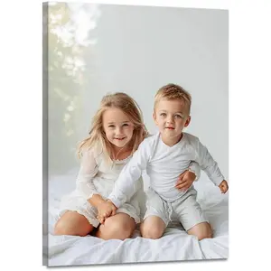 Canvas Prints With Your Photos, Custom Wall Art, Personalized Picture to Canvas, Custom Poster, Photo Prints, Pictures for Pet Family, Gift for Mom Friend, Decor for Home Bedroom Framed Ready to Hang - 8L" x 10W"