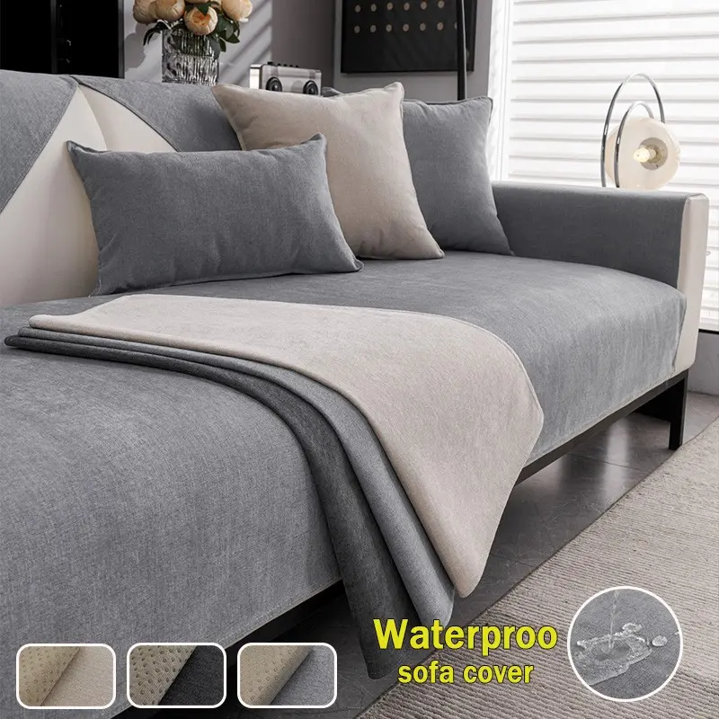 Waterproof Pet-Friendly Sofa Cushion, Non-Slip Backrest Protector, Comfortable Modern Living Room Sofa Cover, Couch Cover, Sofa Slipcover, Waterproof Sofa Covers, Washable Sofa Slipcover, Fits 1-4 Seater Sofas