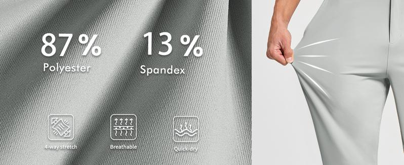 Willit Men's Golf Joggers Pants Stretch Slim Fit Work Dress Pants Quick Dry Athletic Pants with Pockets Ankle banded pants