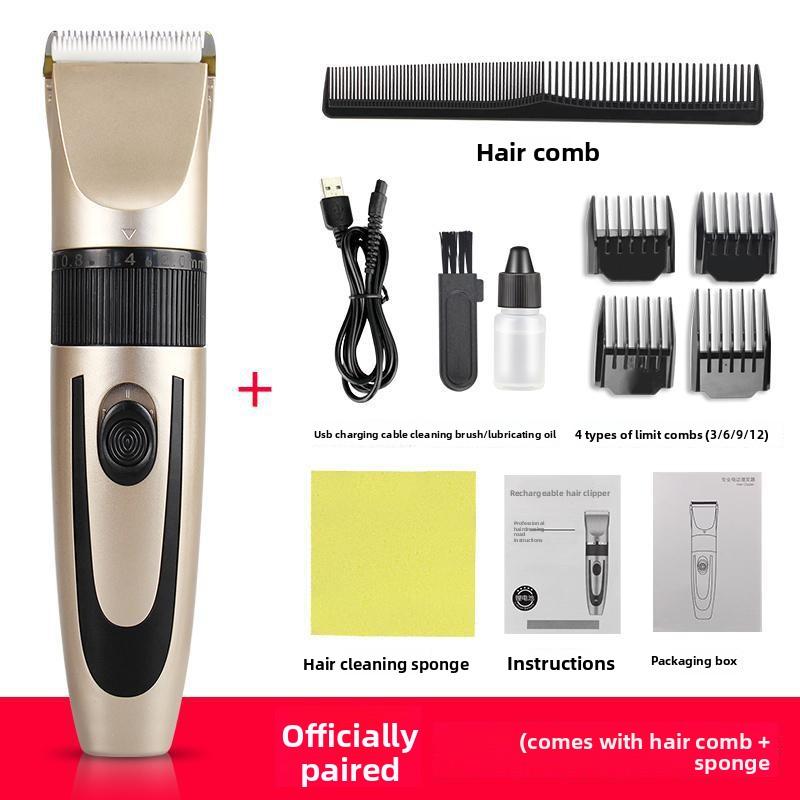 Household hair clipper, electric hair trimmer, hair cutter, hair shaving device, adult self-haircut tool, children's silent clipper