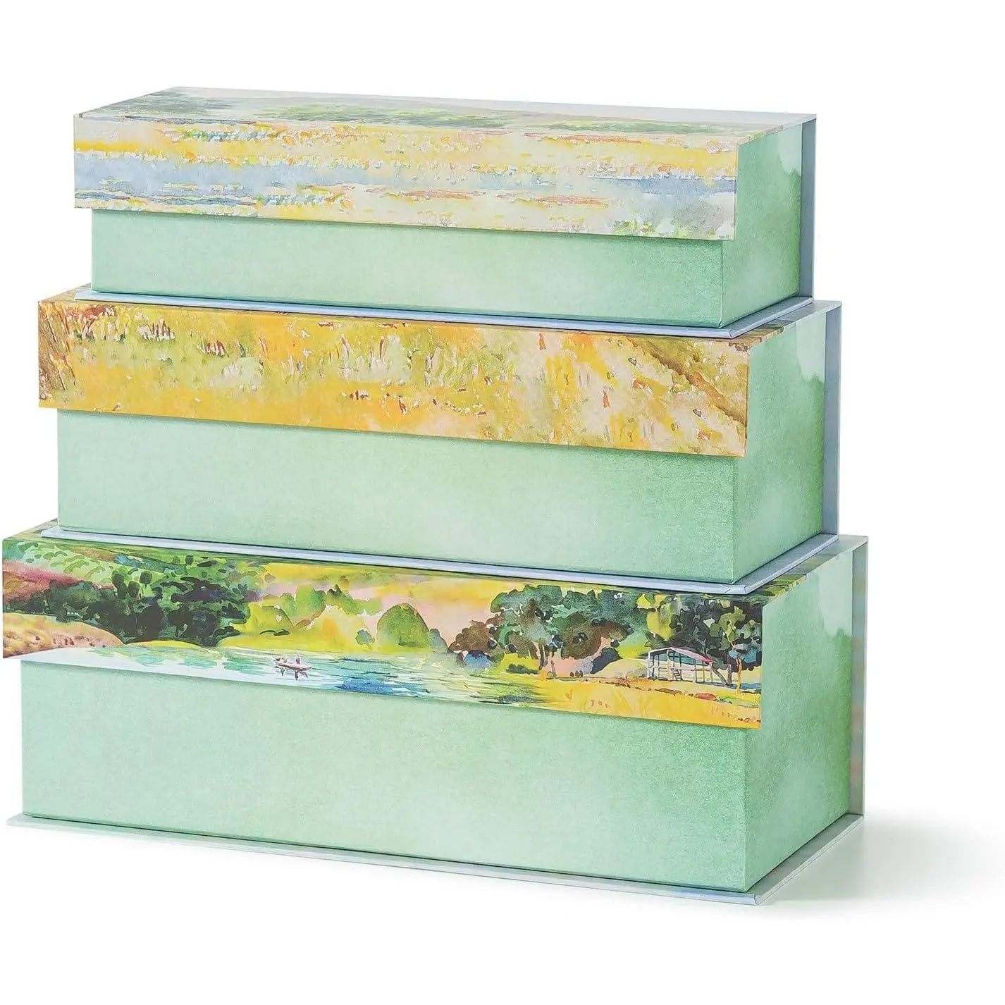 - Decorative Storage Boxes with , Set of 3, Spring Classic