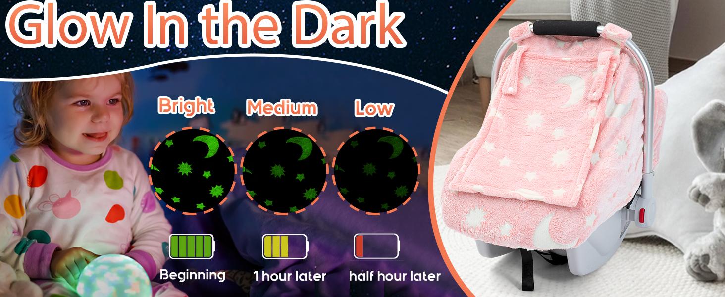 Infant Car Seat Head Support with Extra Shoulder Covers Thickened Breathable Carseat Cushion for Baby Newborn Stroller Swing Insert