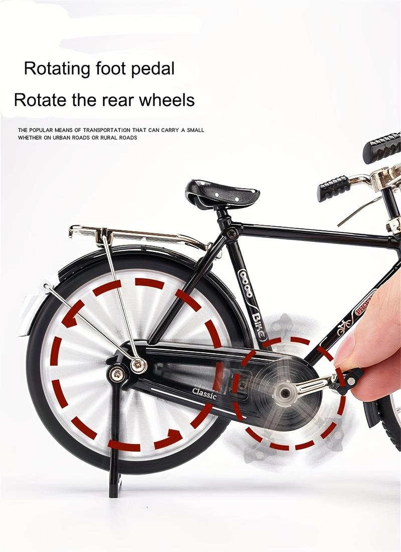 52-Piece Brain-Training/Hands-On/Retro Bicycle Model Set - Miniature Aluminum Alloy Set, Perfect for Collectors and Hobbyists, a Meaningful Gift and Home/Office Decor.