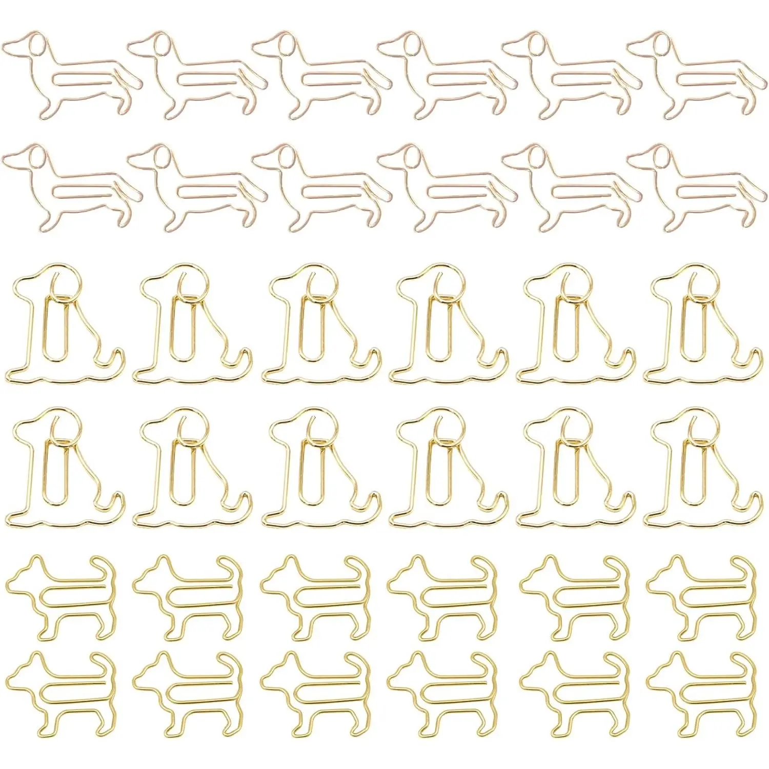 102 count   Metal Paper Clips, Cute  Originality PaperClips, Fun Office and School Supplies for Organizing Documents ( -)