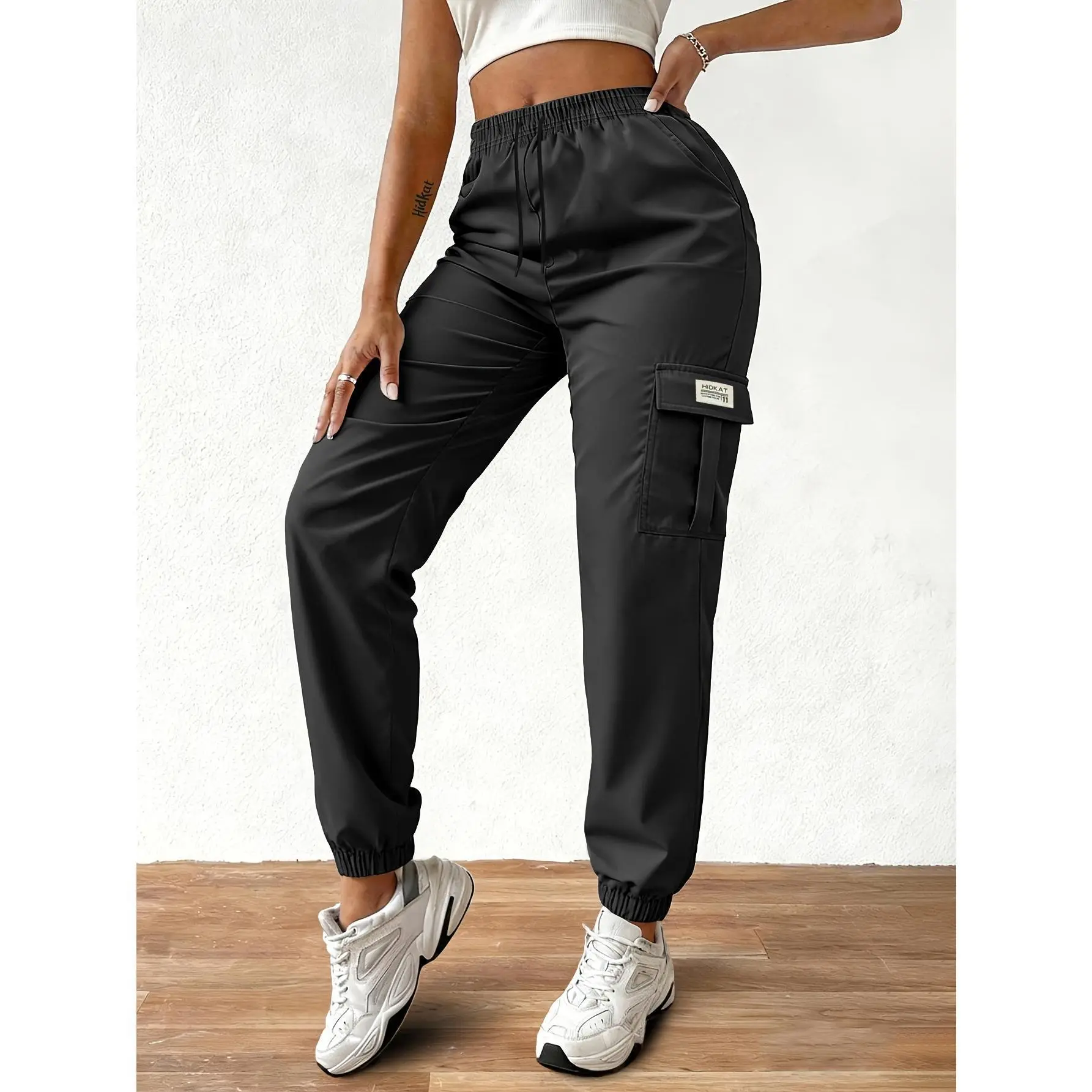 Women's  Cargo Pants - Ultra-Lightweight All-Purpose Trousers Adjustable Smart Waist | Military-Grade Flap Pockets (Multi-pocket Design) Office/Hiking/Commute Ready | Wrinkle-Proof & Water-Resistant