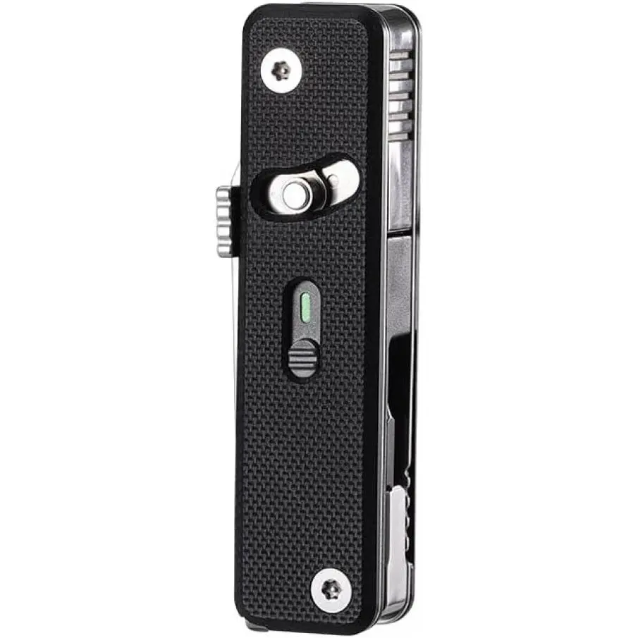 S504G Mini Flex Companion-7 in 1 EDC Knife with G10 Handle, Box, Short Sheepsfoot Blade, Short Scissors, Bottle & Can Opener, 4mm Bit, Tweezers and Toothpick