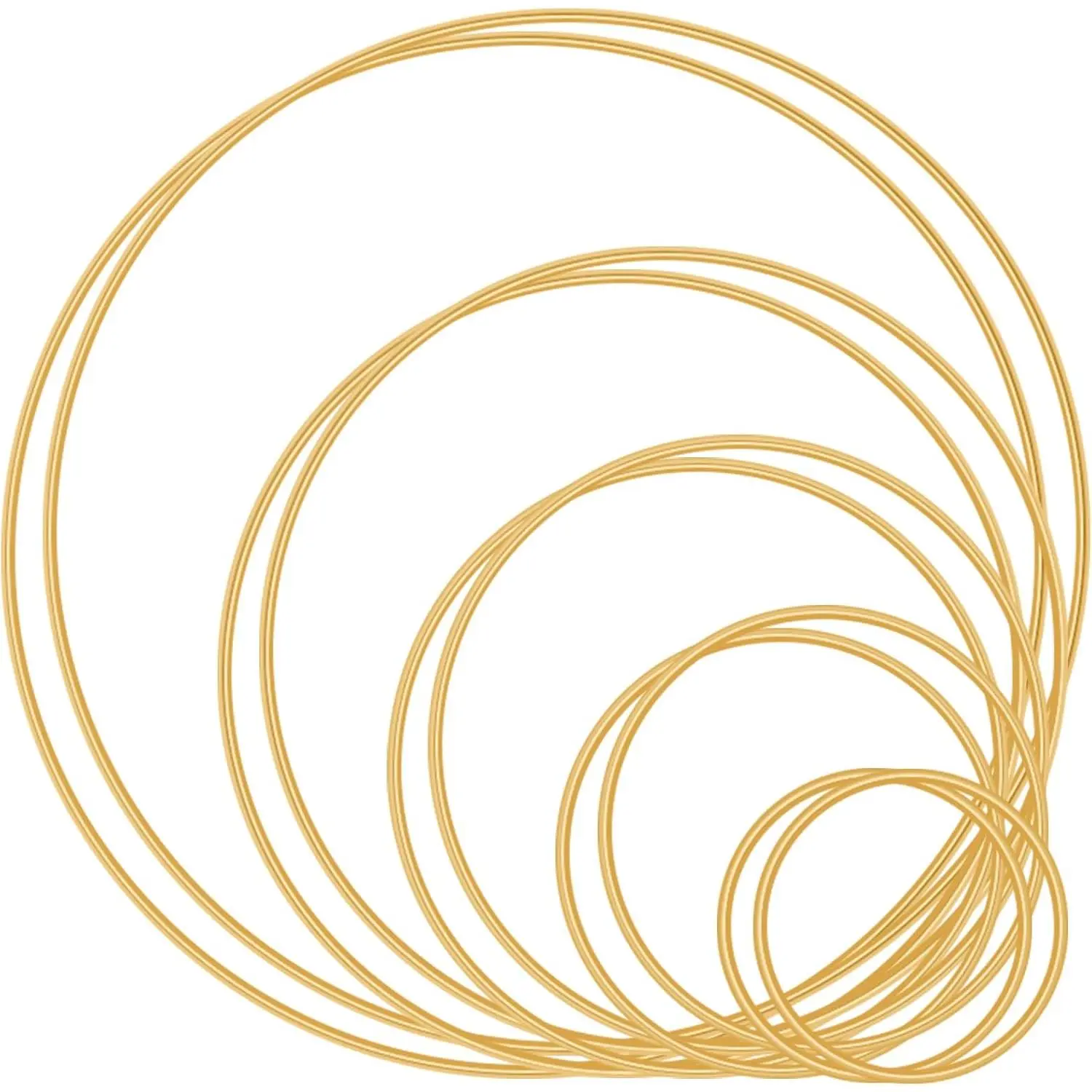 10 count Dream Catcher Rings,Metal Craft Hoops,Wreath Macrame Rings | Wedding Wreath DIY for Dream Catcher and Crafts Floral Hoops, Macrame Wall  Decor (2 Inch/3 Inch/4 Inch/5 Inch/6 Inch)