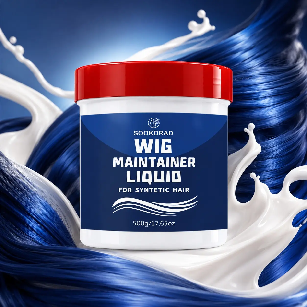 Wig Maintainer Liquid For Synthetic Hair, Smooth, Tangle-Free, Shine, Daily Wig Care, 500g/17.65oz