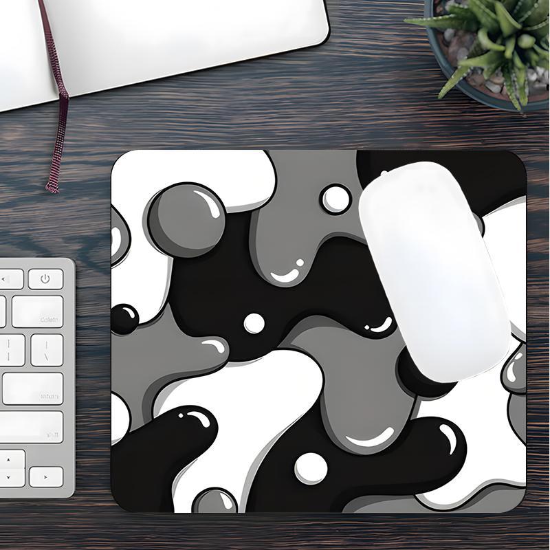 Abstract Pattern Mouse Pad, Rectangular Gaming Mouse Pad, Non-Slip Rubber Pad, Aesthetic Desktop Protective Pad for Laptop and Desktop Computer Gaming, Premium Multipurpose Mousepad, Decoration