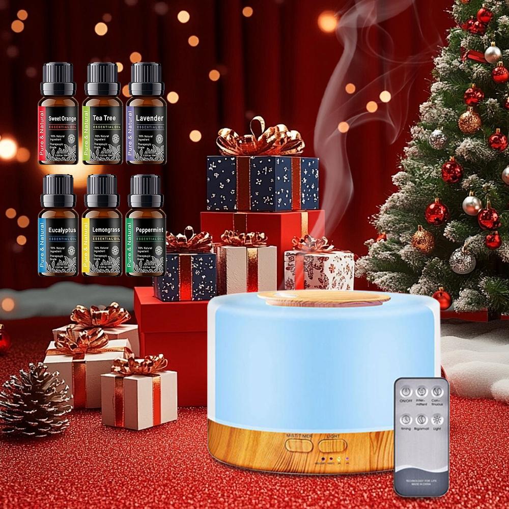 Ultrasonic Smart Diffuser Humidifier 16.9oz Tank Timer Modes 7 Color Lights 6 Essential Oils Aromatherapy Vaporizer for Large Room Anxiety Relief Eco-friendly Non-toxic PP Material Ultrasonic Smart Diffuser Humidifier 16.9oz Tank Timer Modes 7 Color Lights 6 Essential Oils Aromatherapy Vaporizer for Large Room Anxiety Relief Eco-friendly Non-toxic PP Material